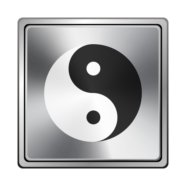 ying yang pictogram - Foto, afbeelding