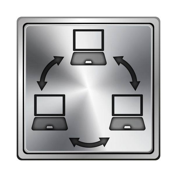 Computer network icon - Photo, Image