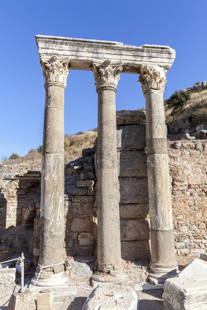 руины древнего города Эфеса в индейке. - Фото, изображение