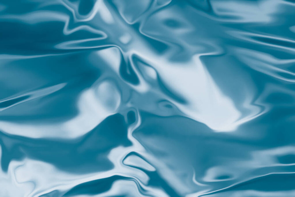 Turquoise liquid shiny background - Фото, изображение