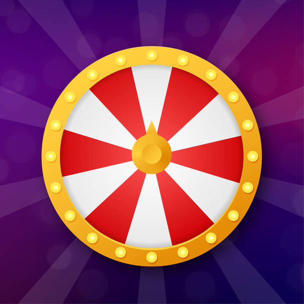 Roulette 3d fortune. Wheel fortune for game and win jackpot. Online casino concept. Internet casino marketing. Vector stock illustration - Vector, Image