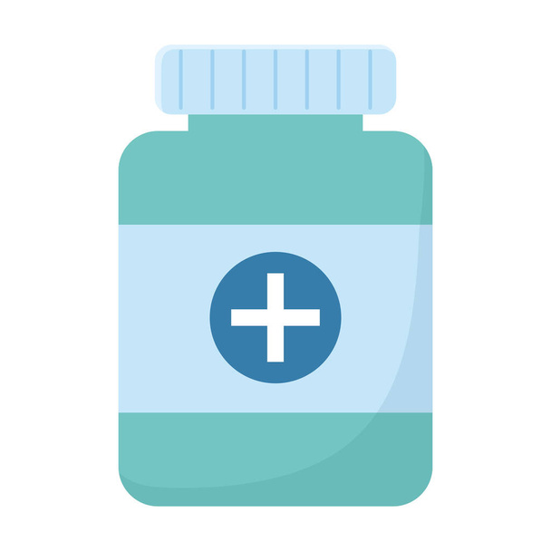 Isolated medicine jar vector design - Διάνυσμα, εικόνα