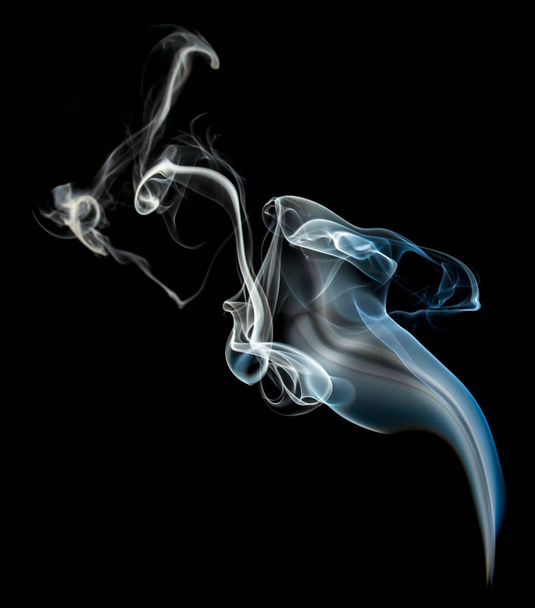Smoke isolated on Black Background Texture - Foto, Bild