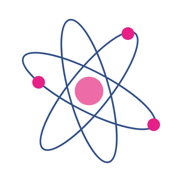 İzole edilmiş atom simgesi vektör tasarımı - Vektör, Görsel