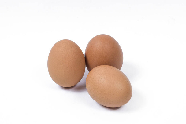 csirke tojás izolált fehér háttér - Fotó, kép