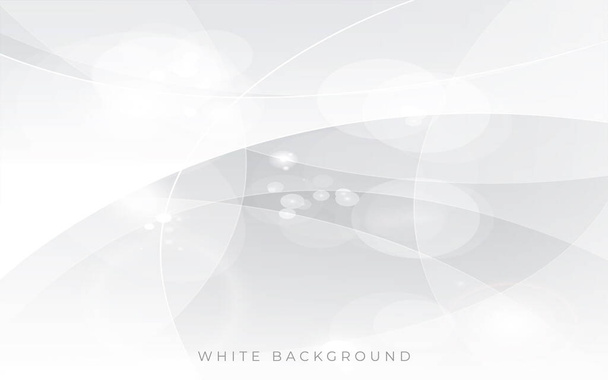 Moderne witte licht zilveren achtergrond vector. Abstracte achtergrond template - Vector, afbeelding
