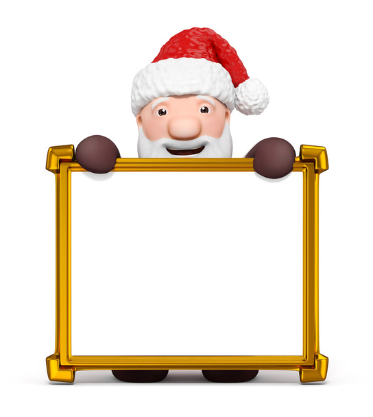 Père Noël avec cadre
 - Photo, image