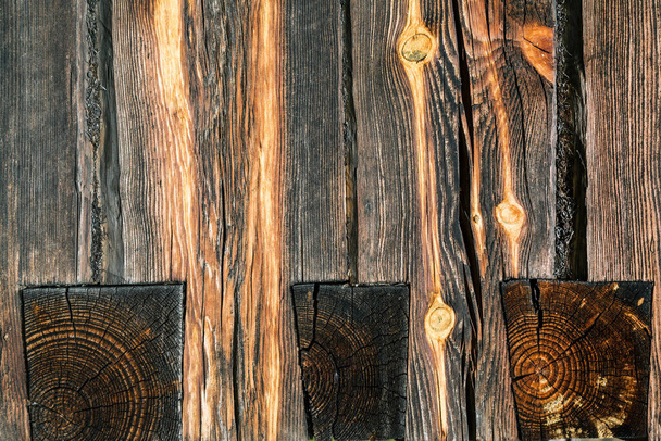 Creative image of wood texture with natural pattern. Abstract background, blank template. Retro style - Foto, immagini