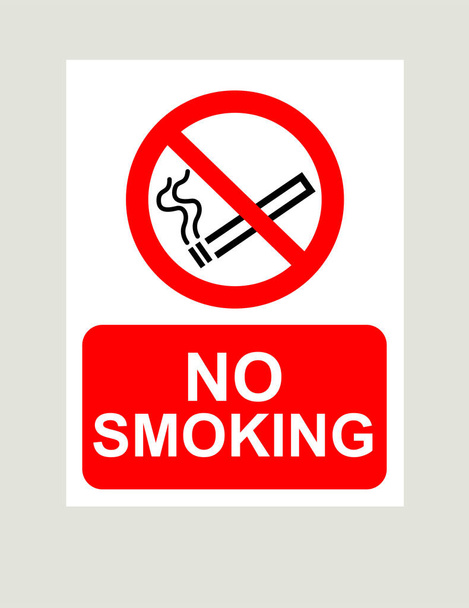 Μη καπνιζόντων κόκκινο διάνυσμα - Διάνυσμα, εικόνα
