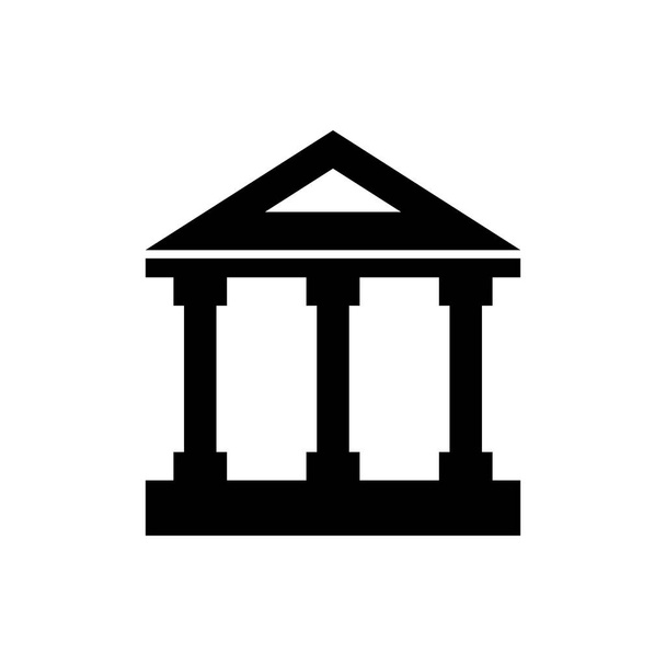 Icona della banca. Icona del tribunale. Colonne classiche di architettura greca
. - Vettoriali, immagini