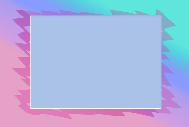 Прямоугольный пустой ящик на цветном градиентном фоне
. - Фото, изображение