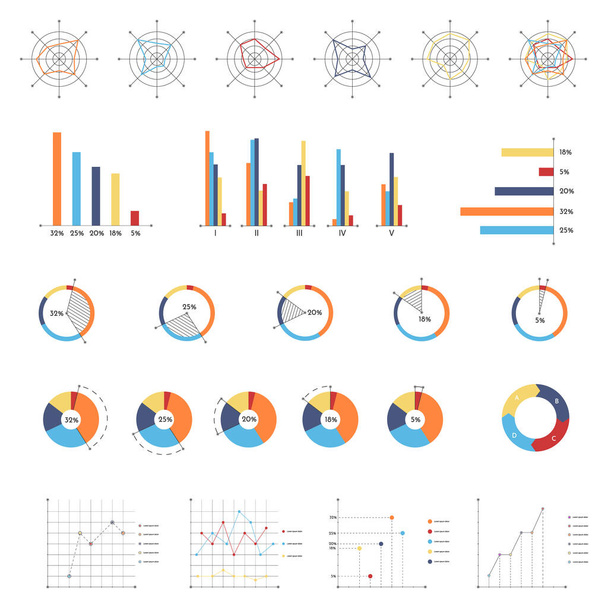 Business infographics set  - Vetor, Imagem
