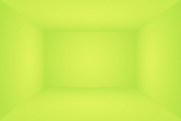 Lujo llano verde gradiente abstracto estudio fondo habitación vacía con espacio para su texto y la imagen - Foto, Imagen