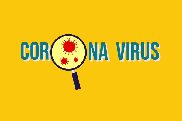 Corona-Virus-Banner-Vorlage. Infografik-Vorlage. - Vektor, Bild
