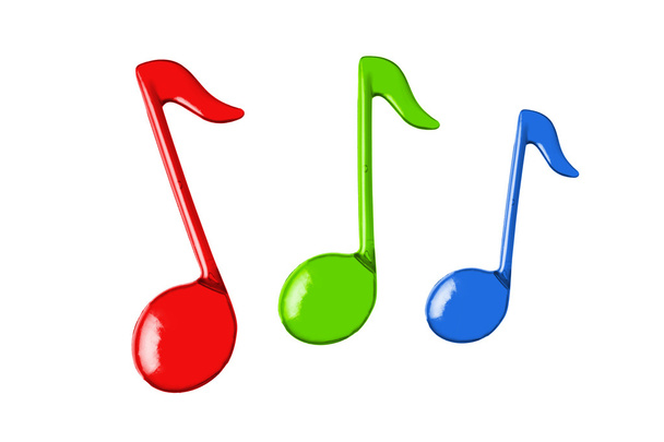 trois notes de musique en couleur
 - Photo, image