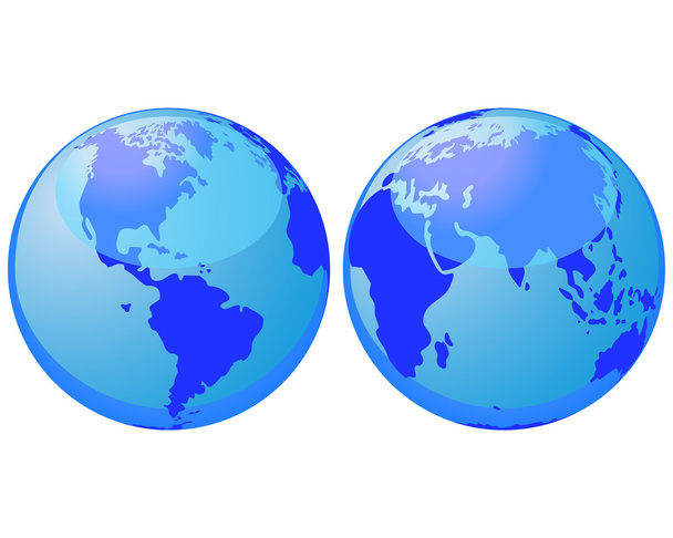 wereld globes - Vector, afbeelding
