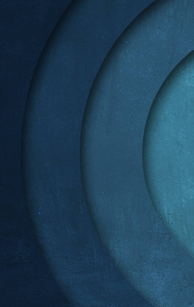 motif abstrait de cercles avec l'effet de déplacement anneaux texturés en pierre bleue
 - Photo, image