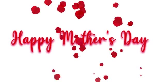 Happy mother's day congratulation greeting. - Footage, Video
