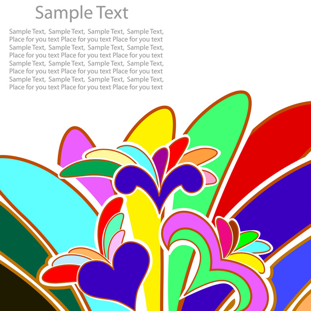 Multicolor abstract background - Vector, Image