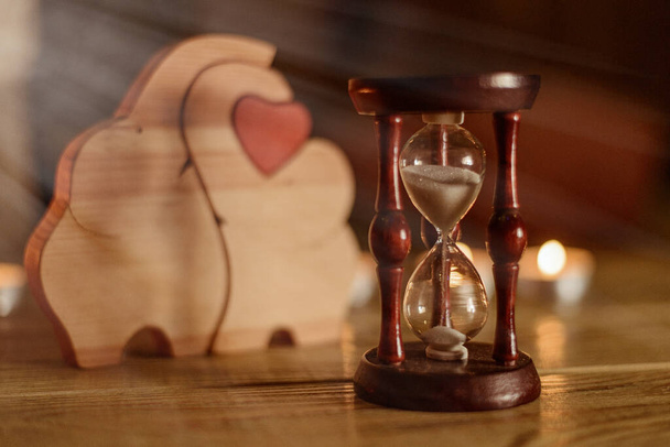Love and time. The concept of transience, ending love. - Photo, Image