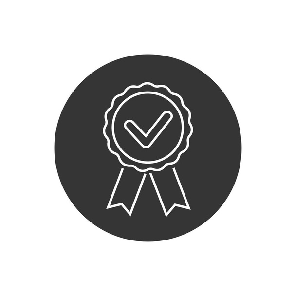 Award, medal, winner, victory flat vector line icon - Vector, Image