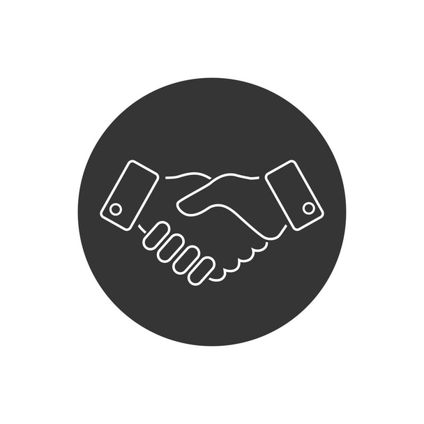 Handschlag-Ikone für Unternehmen. Vektorillustration - Vektor, Bild
