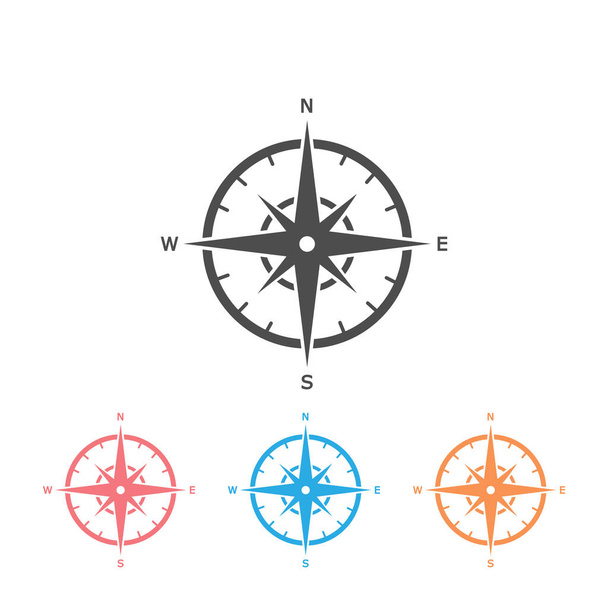 Піктограма Comapass Шаблон Векторний дизайн ілюстрації
 - Вектор, зображення