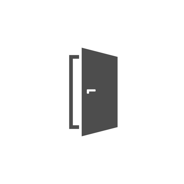Porte icône vectorielle blanc sur blanc
 - Vecteur, image