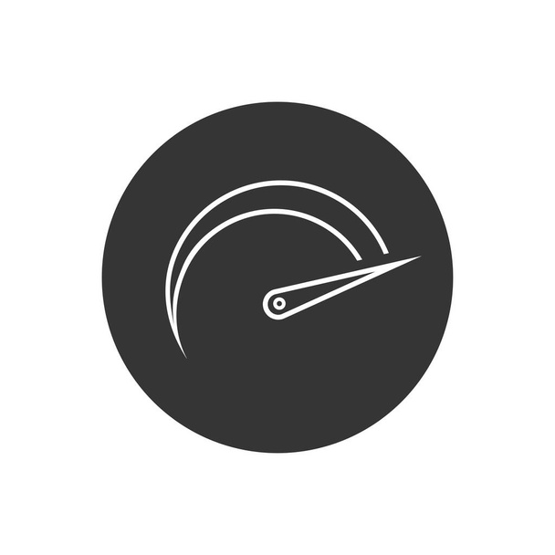 Speedometers line icon, isolated. Flat design. Vector - Vector, Image