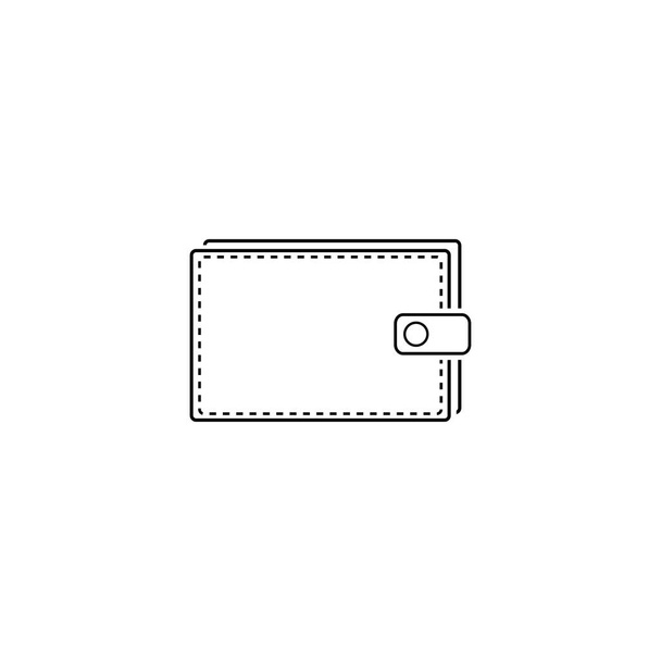 Wallet line icon. Premium pictogram isolated on a white background. Vector illustration. - Vector, Image