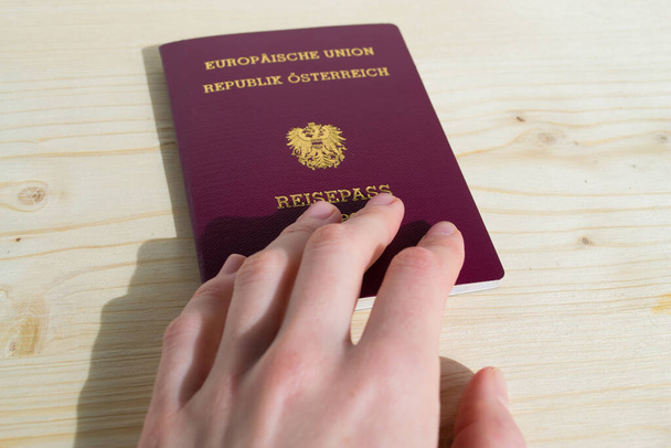 Österreichischer Staatsbürgerpass, Europäischer Pass - Foto, Bild