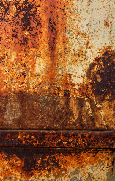 textura de hierro oxidado. textura de hierro oxidado envejecido como un buen fondo grunge. Placa de metal oxidado viejo para el fondo. Superficie metálica oxidada, se puede utilizar como fondo
. - Foto, Imagen