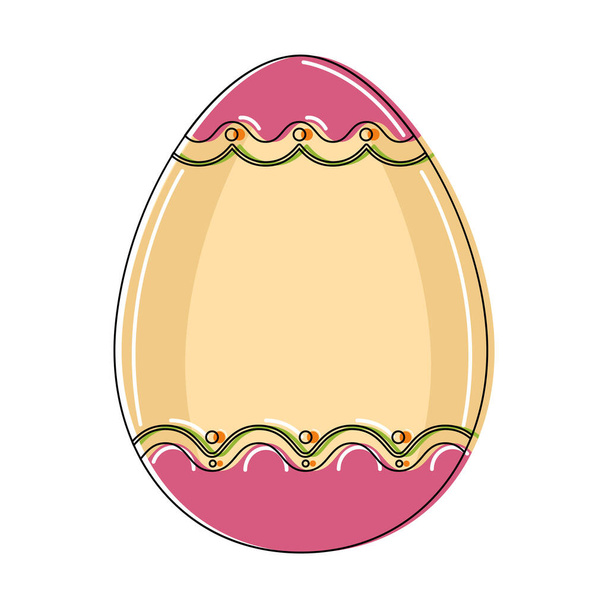 Isolated decorated easter egg - Vektori, kuva