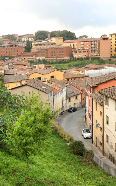 Detalhe arquitetônico em Siena, Toscana, Itália. O centro histórico de Siena foi declarado pela UNESCO Património Mundial
 - Foto, Imagem