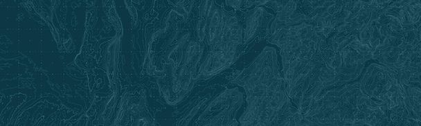 Vector abstract earth relief map. Generated conceptual elevation map. Isolines of landscape surface elevation. Geographic map conceptual design. Elegant background for presentations - Vector, Image