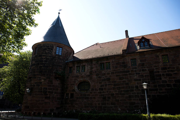 kilátás egy történelmi épület Heidelberg Németország - Fotó, kép