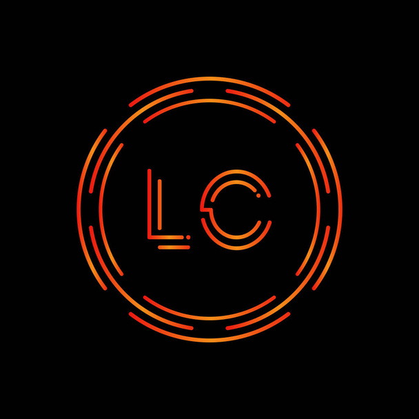 Alkuperäinen LC kirjain Logo Design vektori malli. Tiivistelmä Letter LC logo suunnittelu
 - Vektori, kuva