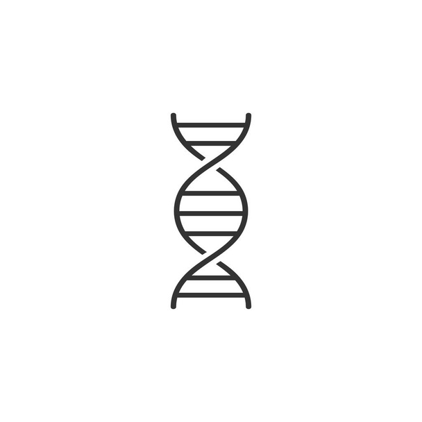 DNA çizgisi simgesi. Basit tasarım tasarımı. Vektör illüstrasyonu. - Vektör, Görsel