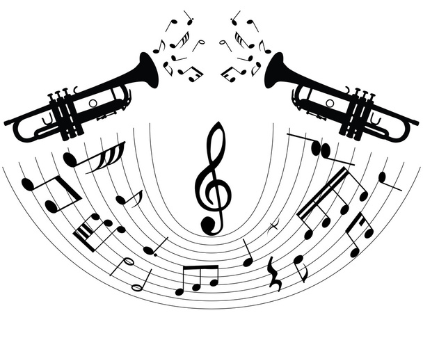 Fondo musical - Vector, imagen