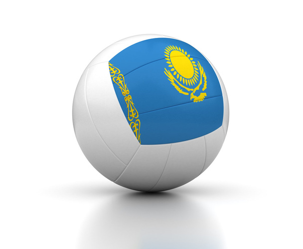カザフのバレーボールのチーム - 写真・画像