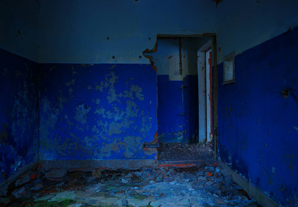 Abandoned radioactive factory room background - Foto, immagini