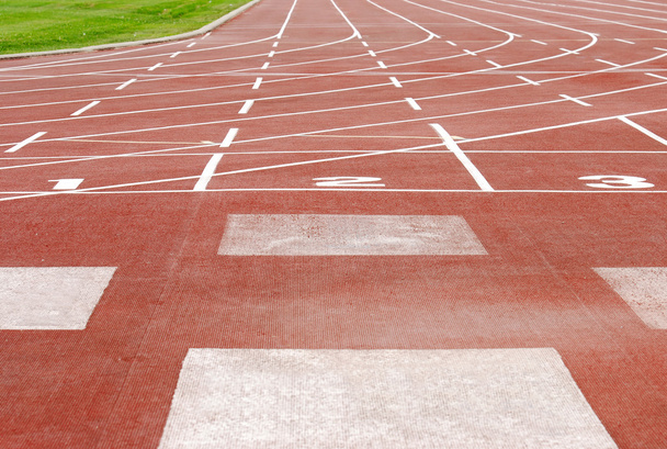 Outdoor sports track focus on numbers - Foto, immagini