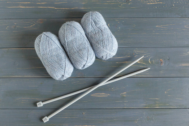 yarn for hand knitting needles hook - Photo, Image