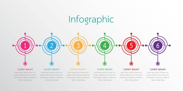 Vector infographic templates used for detailed reports. All 6 topics. - Vector, Image