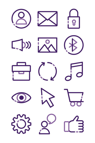 paquete de iconos de conjunto de interfaz de usuario
 - Vector, Imagen