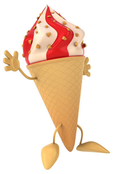 Ice cream cartoon character  - Фото, зображення
