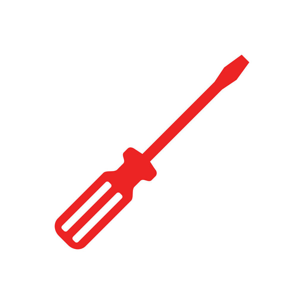 Screwdriver and background as vector illustration - Vector, Image