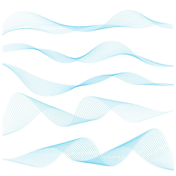 Abstract wave design element. Vector illustration. - Vector, Image