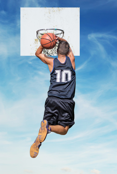 dunking in the sky - Photo, Image