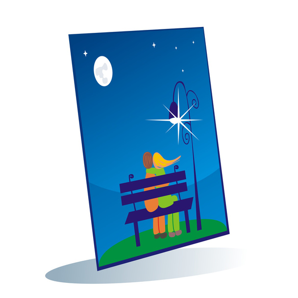 Isolated photocard - Vector, Image